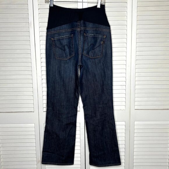 Citizens of Humanity Faye Maternity Bootcut Jeans Belly Panel 28 Hemmed 27 1/4" - Picture 3 of 9